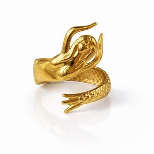 Mermaid Wrap Ring – 18K Gold Plated